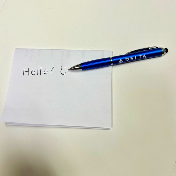 Delta’s Stylus Pen. Black ink. Regular size Collectible New - Picture 8 of 8